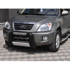 Передняя защита из стального корпуса покрытая полиуретаном с логотипом