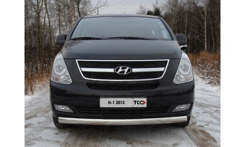 Защита передняя нижняя 75х42 мм код HYUNH113-01 на Hyundai H1 Starex (2013-2018) 