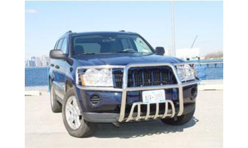 Передняя защита с защитой фар полир. нерж. сталь на Jeep Grand Cherokee (2005 - 2010) 