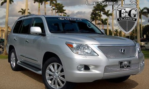 К-т решеток полир. нерж. сталь (для авто без круиз-контроля и системы PCS) на Lexus LX570 (2012-2015) 