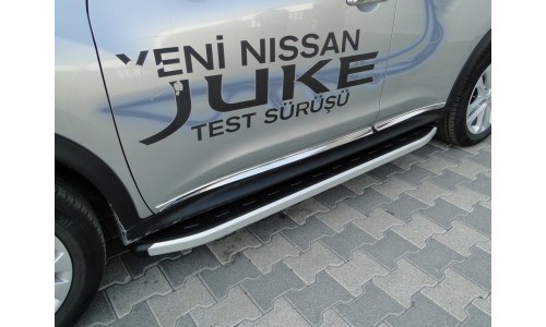 К-т алюмин. порогов с пластмассовой накладкой,модель 