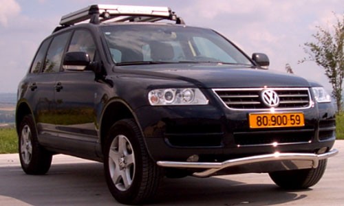 Передняя защита нерж.с защитой картера на Volkswagen Touareg (2002-2010) 