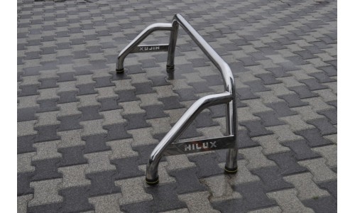 Защитная дуга 60 мм в кузов с логотипом  на Volkswagen Amarok (2010-2015) 