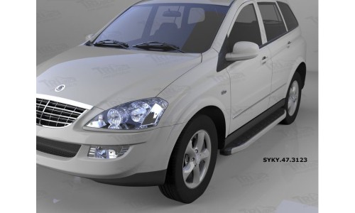 Пороги алюминиевые (Alyans) Ssang Yong Kyron (Ссанг Йонг Кайрон) (2006-) на Ssang Yong Kyron (2007-) 