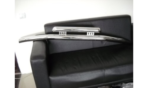 Передня защита бампера, двойная труба 70/60 мм, полир. нерж. сталь на Suzuki Grand Vitara (5 дв.) (2009-2012) 