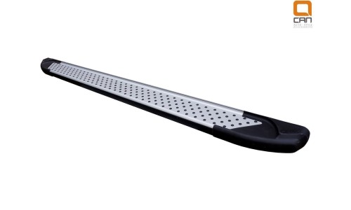 Пороги алюминиевые (Sapphire Silver) Volkswagen T5 /T6 Caravelle/Trans. (длинная база) на Volkswagen Multivan T5 (20010-2015) 