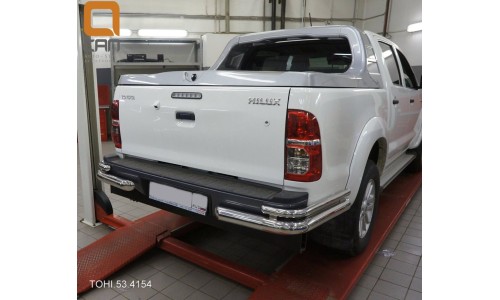 Защита заднего бампера Toyota Hilux (2012-2015) (уголки) d 76/42 на Toyota Hilux Vigo (2006-2015) 
