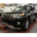 Защита переднего бампера Toyota Land Cruiser 200 (2012- / 2015-) (двойная) d 76 на Toyota Land Cruiser 200 (2012-2015) 