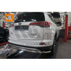 Защита заднего бампера Toyota RAV 4 (2016-) (одинарная) d60