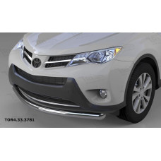 Защита переднего бампера Toyota RAV4 (Тойота РАВ4) (2013-2015) (одинарная) d 60