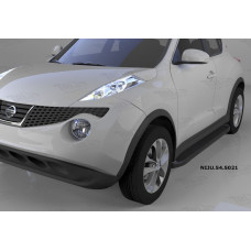 Пороги алюминиевые (Sapphire Black) Nissan Juke (2011-)