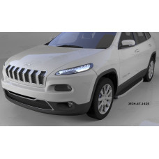 Пороги алюминиевые (Alyans) Jeep Cherokee (2014-)