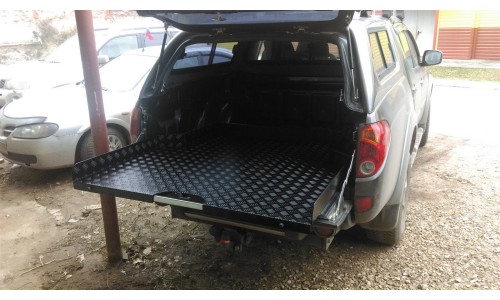 Платформа грузовая выкатная Mitsubishi L200 (2006-2014, двойная кабина, короткий кузов) на Mitsubishi L200 (2006-2013) 