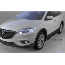 Пороги алюминиевые (Onyx) Mazda (Мазда) CX9 (2013-)