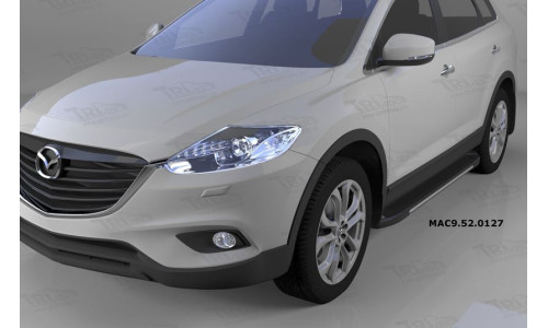 Пороги алюминиевые (Onyx) Mazda (Мазда) CX9 (2013-) на Mazda CX-9 (2013-2017) 