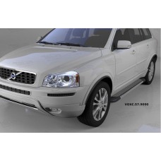 Пороги алюминиевые (Topaz) Volvo (Вольво) XC90 (2006-2015)