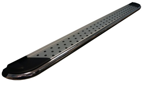 Пороги алюминиевые (Opal) Volkswagen Tiguan (Тигуан) (2008-) на Volkswagen Tiguan (2007-2010) 