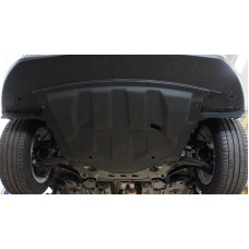 Защита картера двигателя и кпп Nissan Qashqai (Великобритания)V-все (2014-11.2015) (Композит 6 мм)