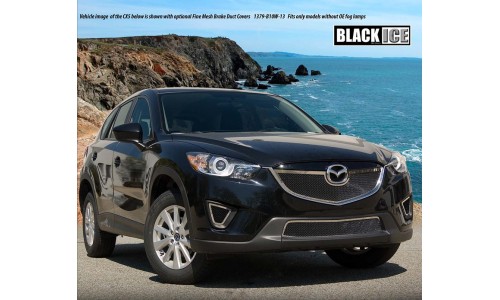 Комплект решеток,нерж. сталь черного цвета на Mazda CX-5 (2011-2015) 