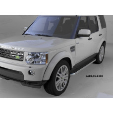 Пороги алюминиевые (Ring) Land Rover Discovery 4 (2010-)/ Discovery 3 (2008-2010)