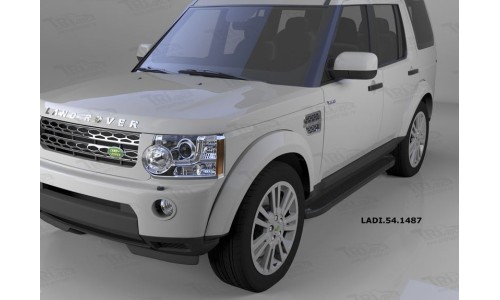 Пороги алюминиевые (Sapphire Black) Land Rover Discovery 4 (2010-)/Discovery 3 (2008-2010) на Land Rover Discovery 4 (2010-) 