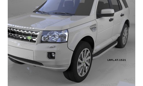 Пороги алюминиевые (Alyans) Land Rover Freelander 2 (2008-) на Land Rover Freelander 2 (2007-) 