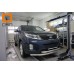 Защита переднего бампера Kia Sorento (Киа Соренто) (2012-) (двойная) d 60/60 на Kia Sorento (2012-) 