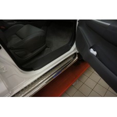 Пороги нержавеющая труба с листом C2 d60mm KIA Sportage (2010-2016) / Hyundai IX-35 (2009-2015)