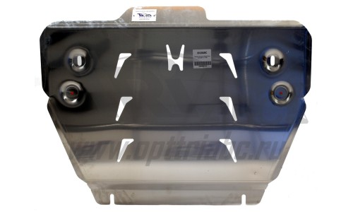 Защита картера двигателя и кпп Honda (Хонда) Pilot, V-3,5 (2011-)  (Алюминий 4 мм) на Honda Pilot (2012-2015) 