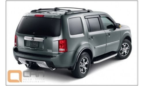 Пороги алюминиевые (Alyans) Honda (Хонда) Pilot (2008-2010/2010-) на Honda Pilot (2008-2011) 