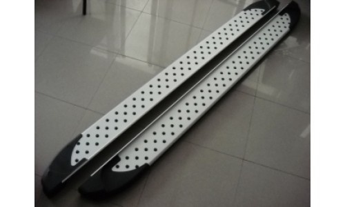 Пороги алюминиевые (Sapphire) Honda (Хонда) CrossTour (нагр. до 40 кг.) на Honda Cross Tour (2010-) 