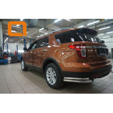 Защита заднего бампера Ford Explorer (2013-2015) (уголки) d 60/42