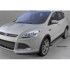 Пороги алюминиевые (Opal) Ford Kuga (2013-)