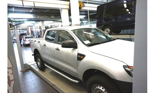 Пороги алюминиевые (Alyans) Ford Ranger (2012-) 4 дв. на Ford Ranger T6 (2012-2016) 