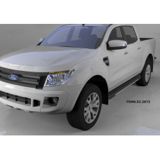 Пороги алюминиевые (Onyx) Ford Ranger (2012-)
