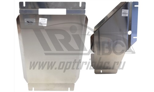 Защита АКПП+РК Chevrolet Trail Blazer V-2.8TD, (2013-) 2 ч. (Алюминий 4 мм) на Chevrolet Trailblazer (2012-) 