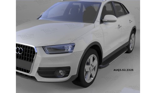 Пороги алюминиевые (Onyx) Audi (Ауди) Q3 (2011-) на Audi Q3 (2011-) 