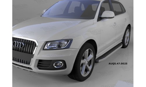 Пороги алюминиевые (Alyans) Audi (Ауди) Q5 (2009-) на Audi Q5 (2008-2016) 