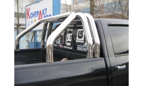 Дуга в кузов пикапа Toyota Tundra из 3-х труб d.90 мм на Toyota Tundra (2014-) 