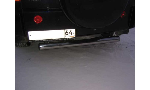 Защита заднего бампера d76 с проступью Chery Tiggo на Chery Tiggo (2005-2011) 