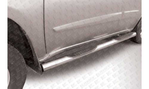 Пороги d76 с проступями Chery Tiggo FL (2013) на Chery Tiggo FL (2013-) 