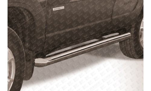 Пороги d76 труба Chevrolet Niva (2010) на Chevrolet Niva (2010-) 