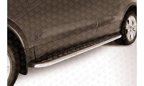 Пороги d57 с листом (чёрный 