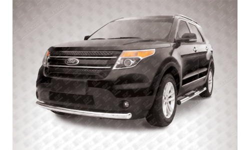 Защита переднего бампера d76 Ford Explorer (2012) на Ford Explorer (2011-2015) 