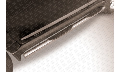 Пороги d76 с проступью Great Wall Hover H3 (2014) на Great Wall Hover H3 (2014-) 