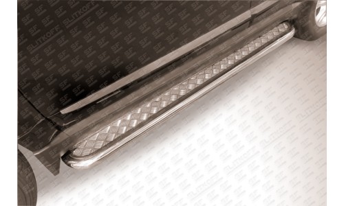 Пороги d57 с листом Great Wall Hover H3 (2014) на Great Wall Hover H3 (2014-) 