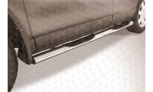 Пороги d76 с проступями Honda CR-V (2009) на Honda CR-V (2007-2012) 