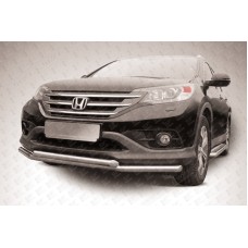 Защита переднего бампера d57+d42 двойная Honda CR-V (2013) (2L) Защита переднего бампера d57+d42 двойная Honda CR-V (2013) (2L)