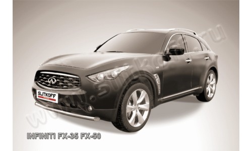Защита переднего бампера d76 Infiniti FX-35; FX-50 на Infiniti FX35/50 (2009-2012) 