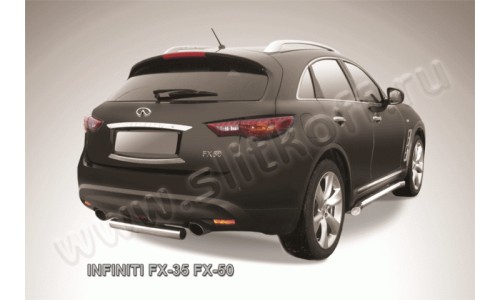 Защита заднего бампера d76 Infiniti FX-35; FX-50 на Infiniti FX35/50 (2009-2012) 